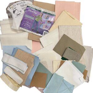 Counted Cross Stitch Pieces Lot Various Sizes and Colors Great for Small Crafts